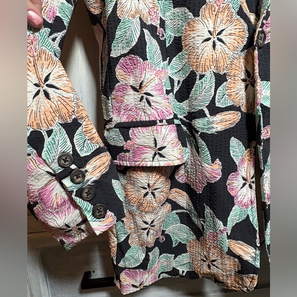 Chubbies Hibiscus Seersucker Floral Essence Blazer Preppy Fun Party Resort - Picture 2 of 7